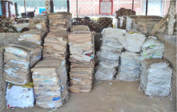 resíduos prensads prontos para venda